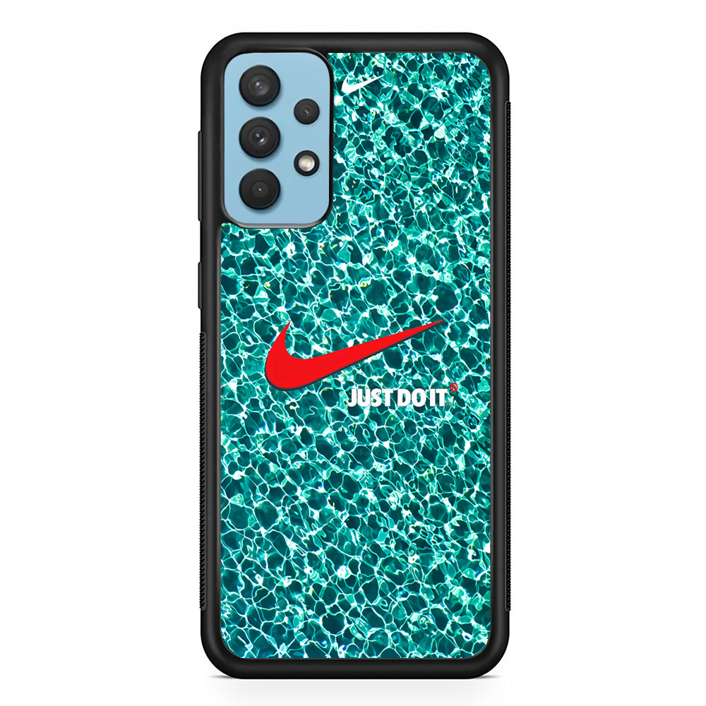 Nike Red Shiny Samsung Galaxy A32 Case