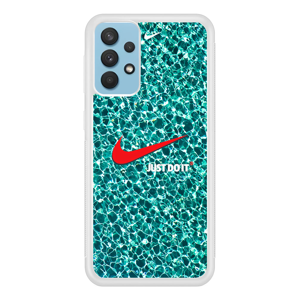 Nike Red Shiny Samsung Galaxy A32 Case