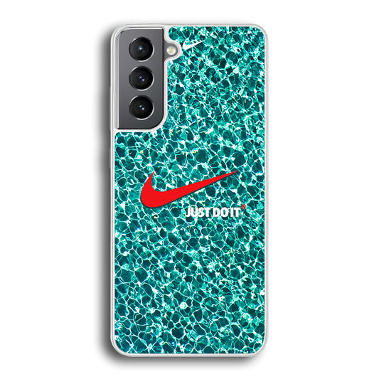 Nike Red Shiny Samsung Galaxy S21 Case