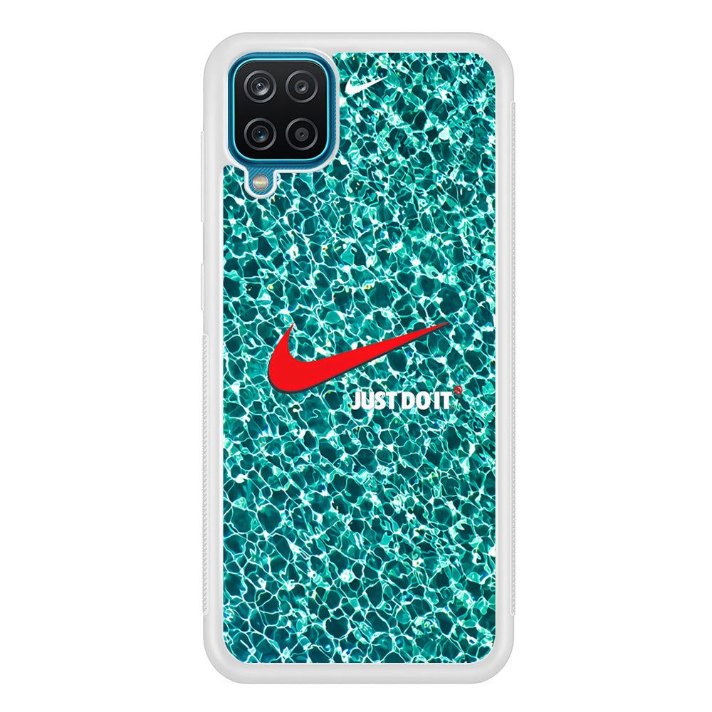 Nike Red Shiny Samsung Galaxy A12 Case