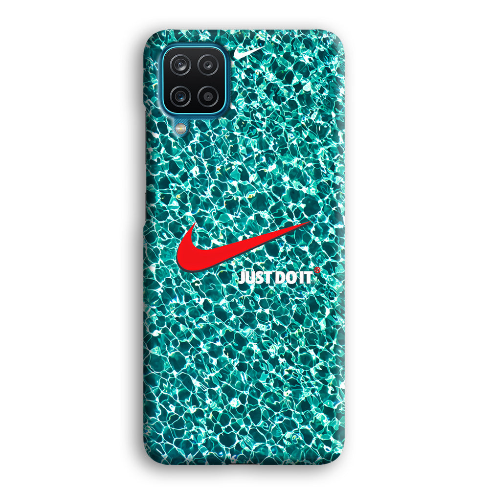 Nike Red Shiny Samsung Galaxy A12 Case