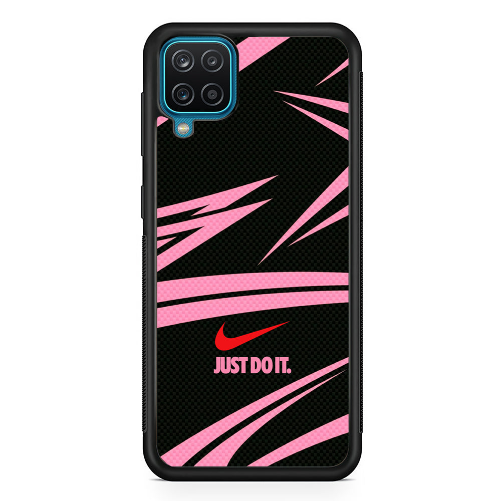 Nike Rose Colored Wave Samsung Galaxy A12 Case