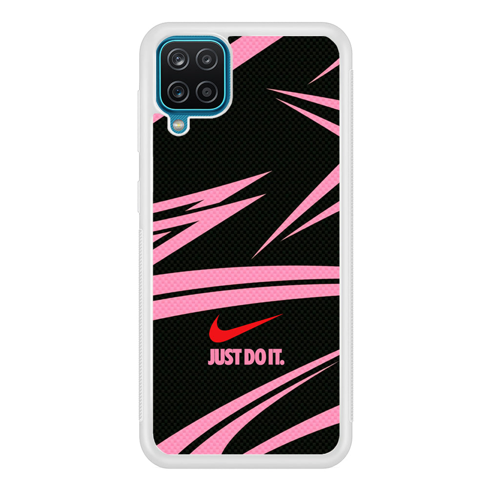 Nike Rose Colored Wave Samsung Galaxy A12 Case