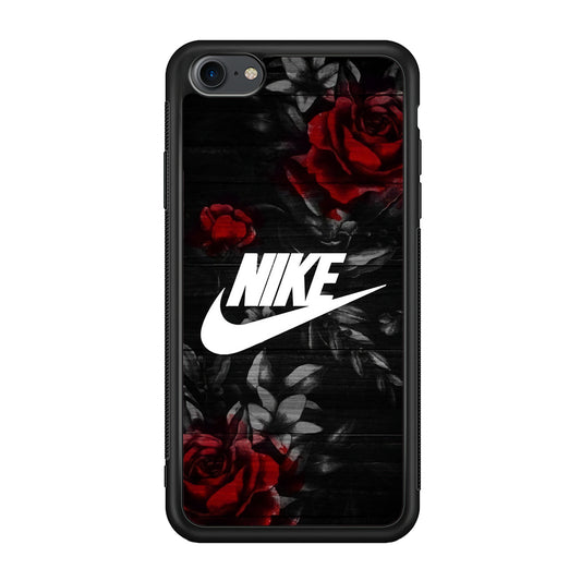 Nike Rose On Wood Pattern iPhone 8 Case