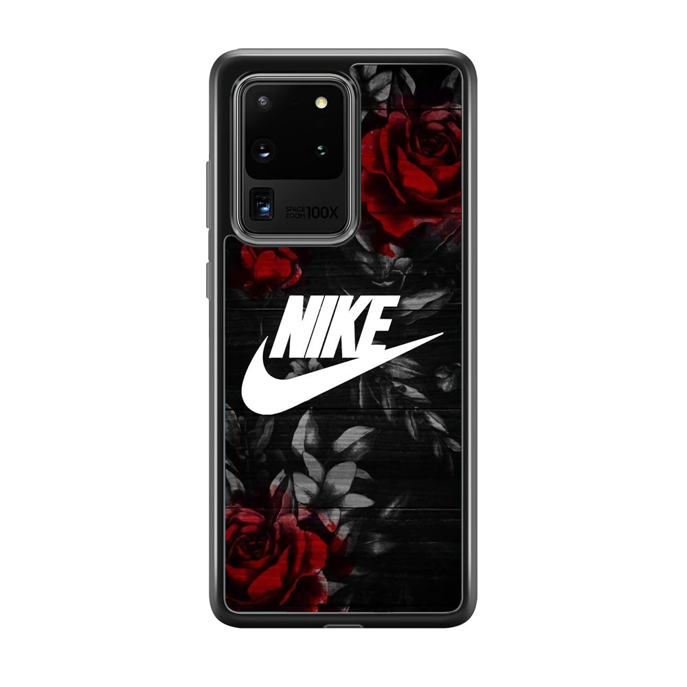 Nike Rose On Wood Pattern Samsung Galaxy S20 Ultra Case