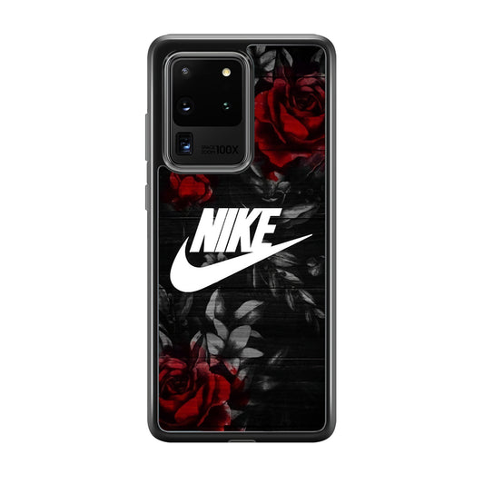 Nike Rose On Wood Pattern Samsung Galaxy S20 Ultra Case