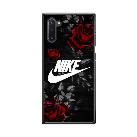 Nike Rose On Wood Pattern Samsung Galaxy Note 10 Case