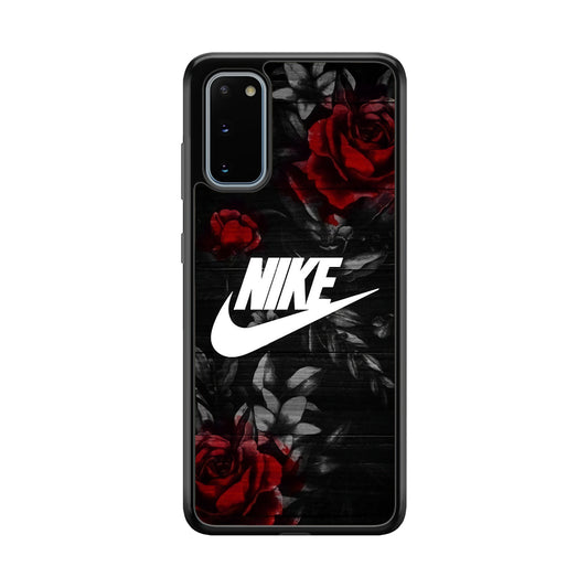 Nike Rose On Wood Pattern Samsung Galaxy S20 Case