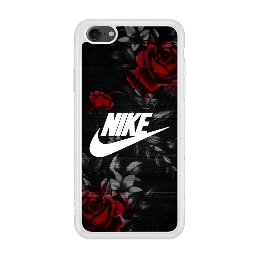 Nike Rose On Wood Pattern iPhone 8 Case