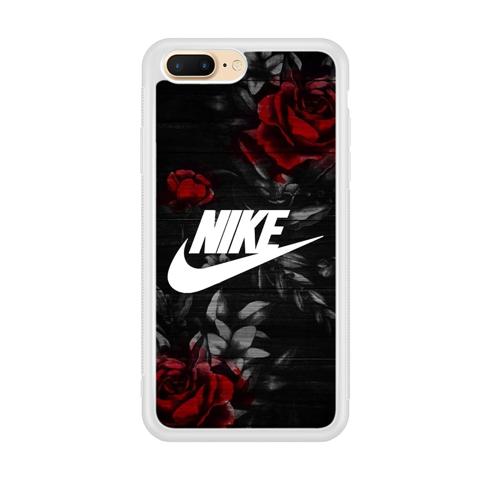 Nike Rose On Wood Pattern iPhone 8 Plus Case