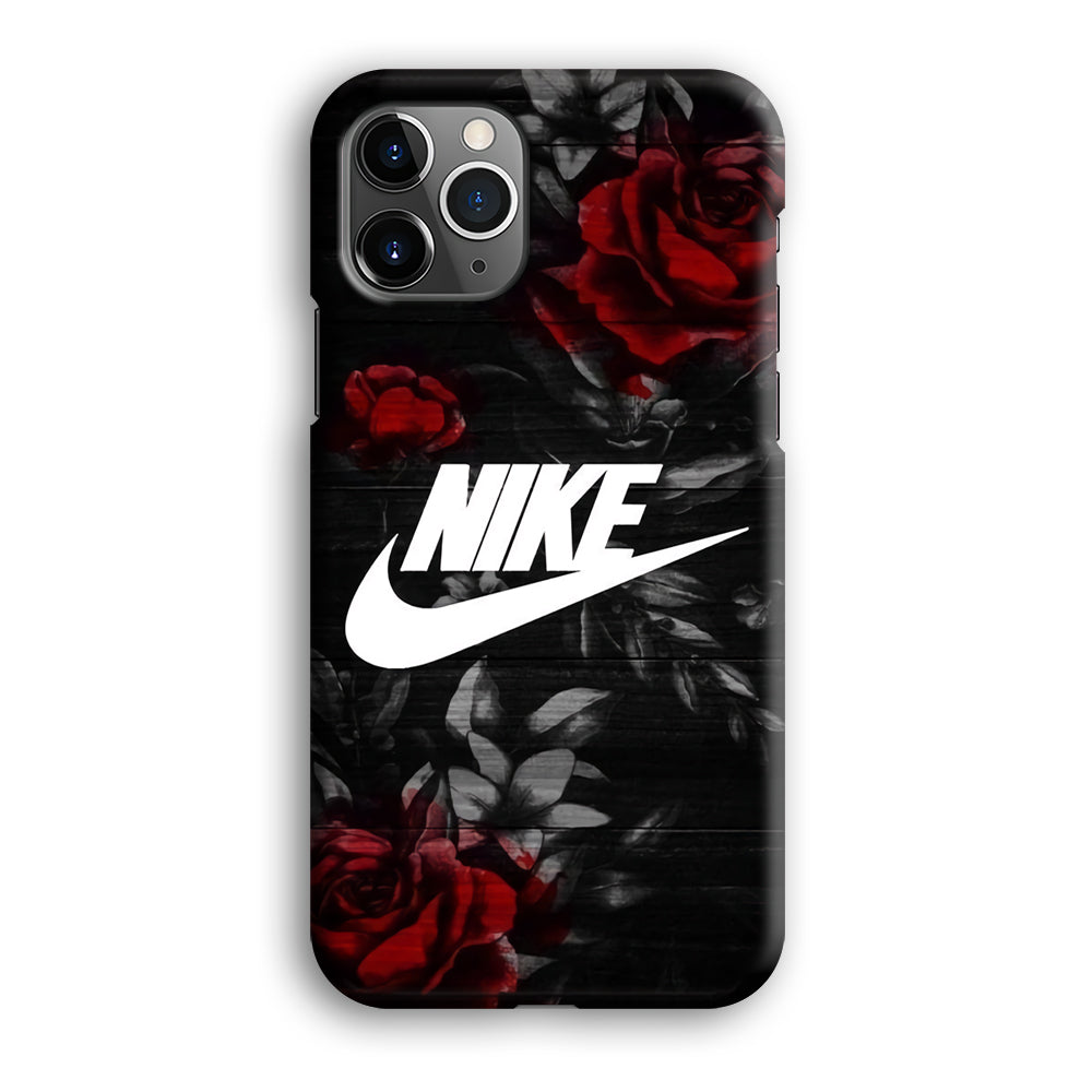 Nike Rose On Wood Pattern iPhone 12 Pro Max Case