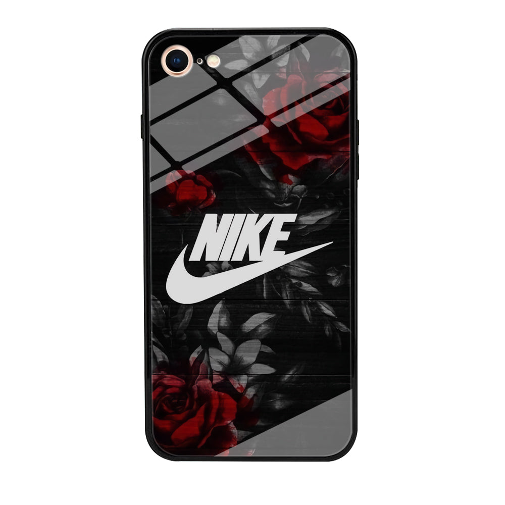 Nike Rose On Wood Pattern iPhone 8 Case