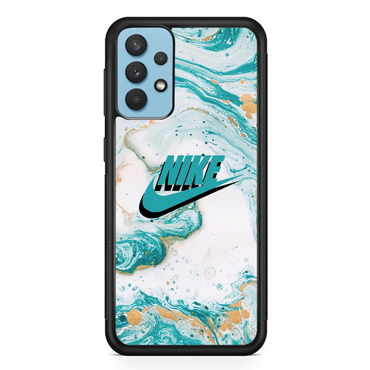 Nike Shadow in Blue Marble Samsung Galaxy A32 Case