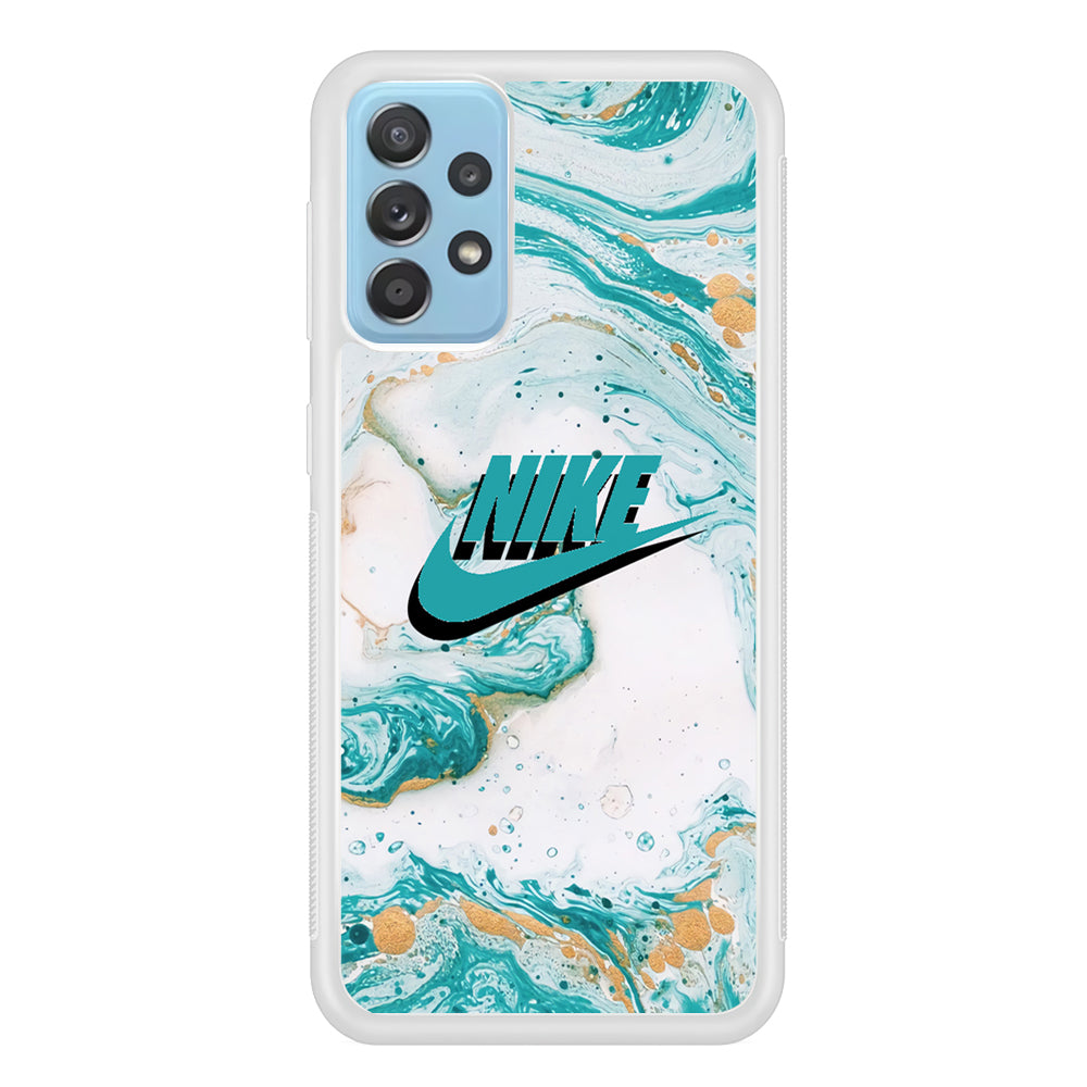 Nike Shadow in Blue Marble Samsung Galaxy A52 Case