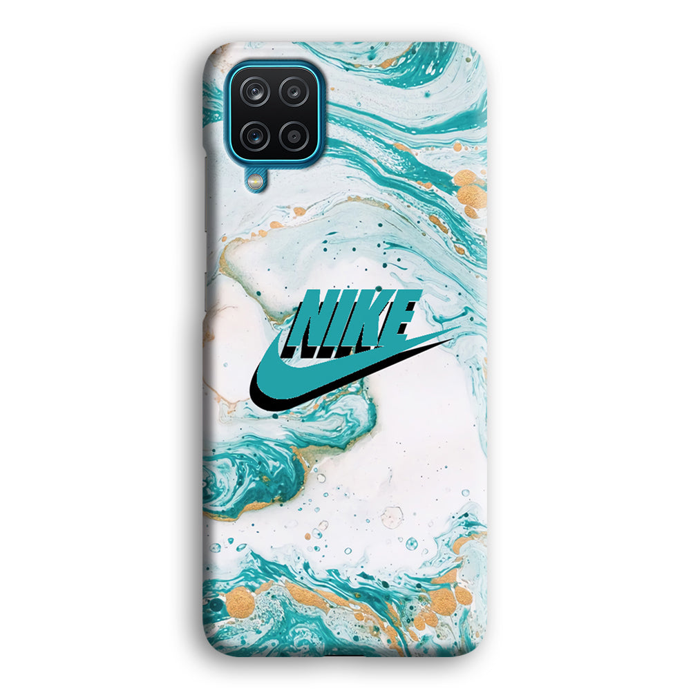 Nike Shadow in Blue Marble Samsung Galaxy A12 Case