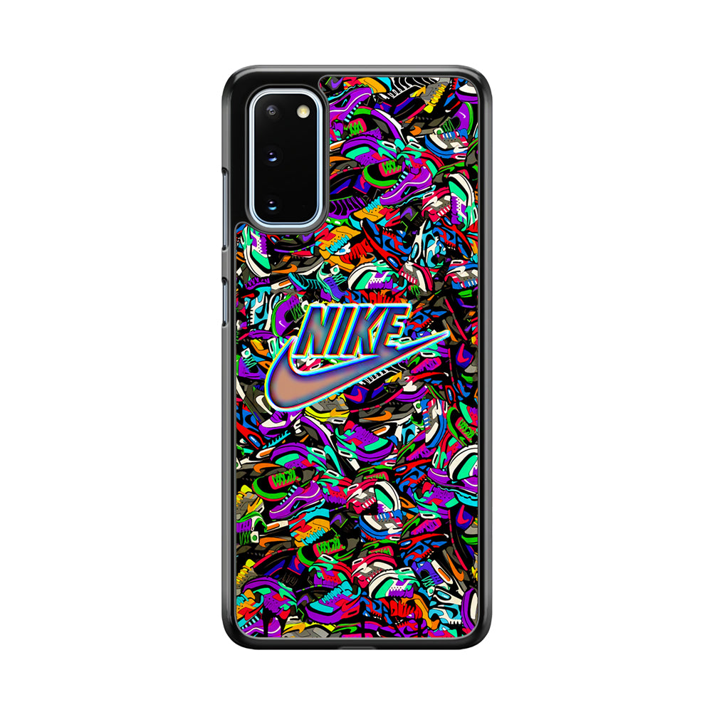 Nike Shiny Emblem in Doodle Art Samsung Galaxy S20 Case Default Title