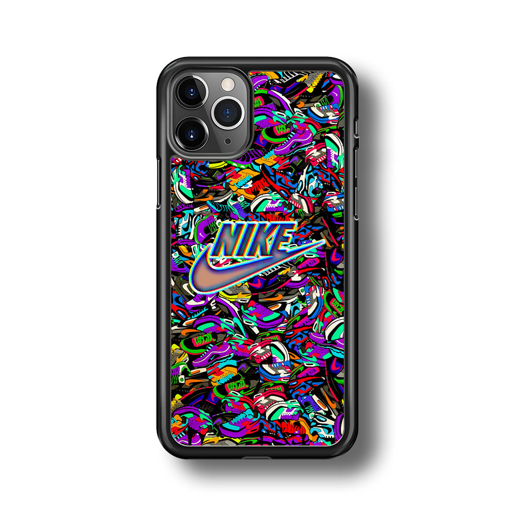Nike Shiny Emblem in Doodle Art iPhone 11 Pro Max Case