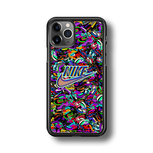 Nike Shiny Emblem in Doodle Art iPhone 11 Pro Max Case