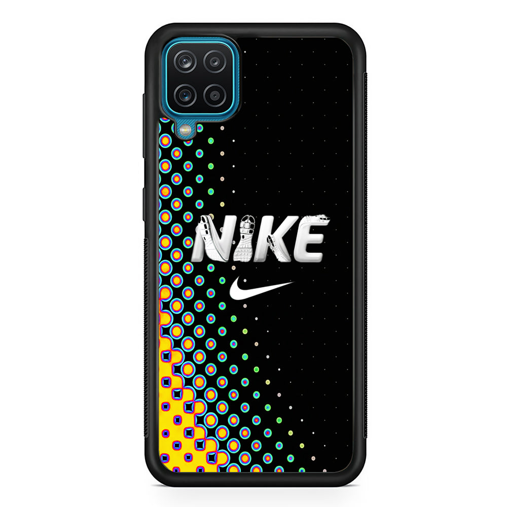 Nike Shoes Word Dot Pattern Samsung Galaxy A12 Case