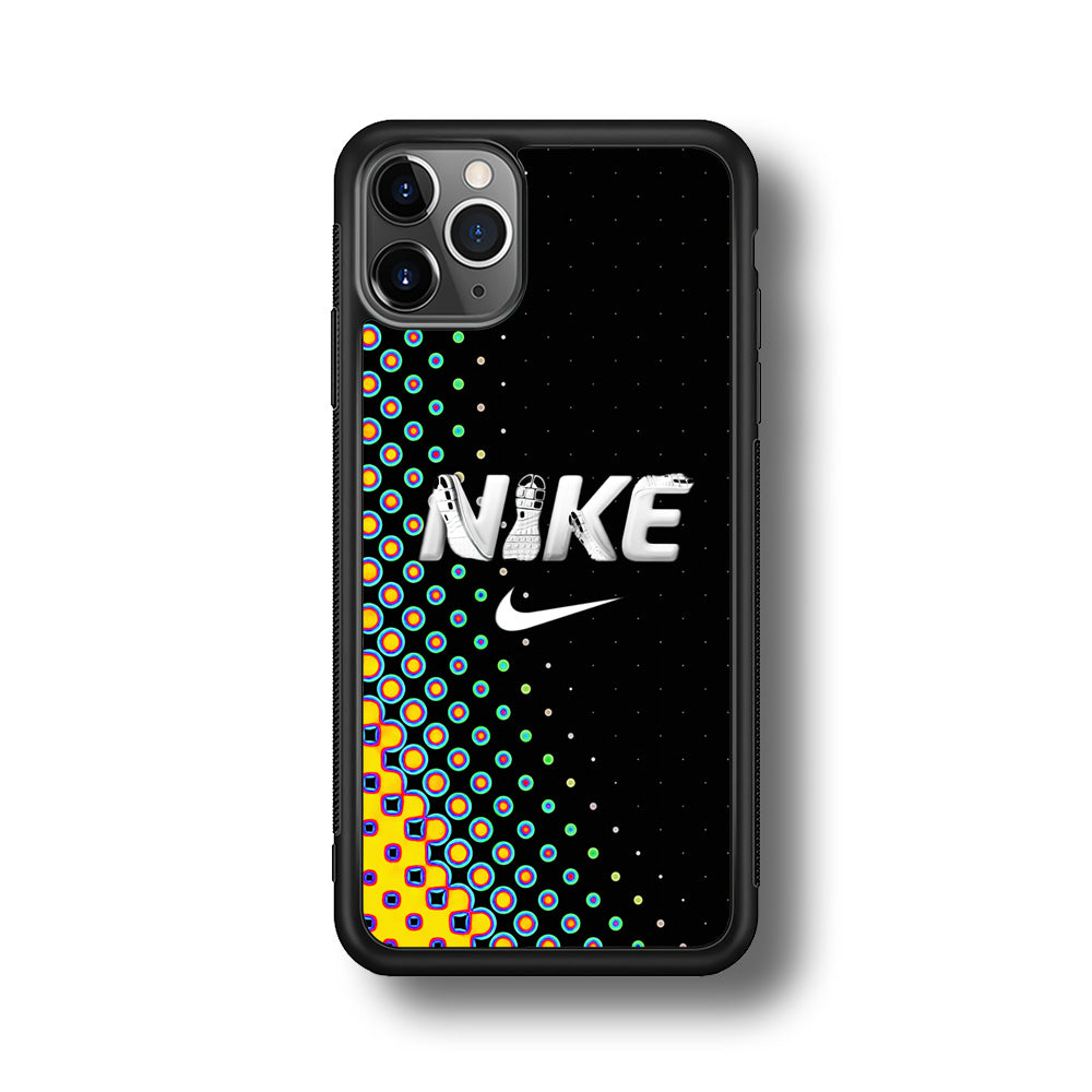 Nike Shoes Word Dot Pattern iPhone 11 Pro Case