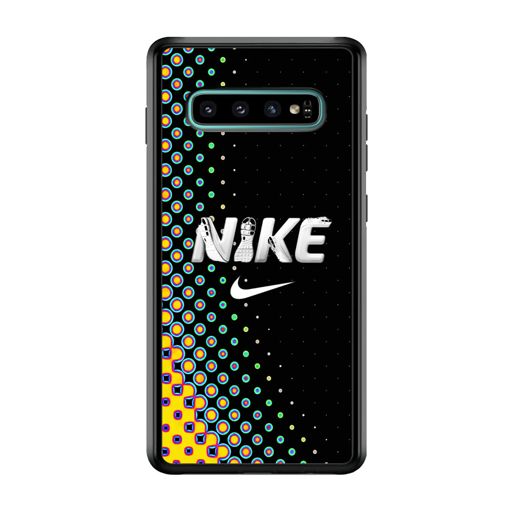 Nike Shoes Word Dot Pattern Samsung Galaxy S10 Case