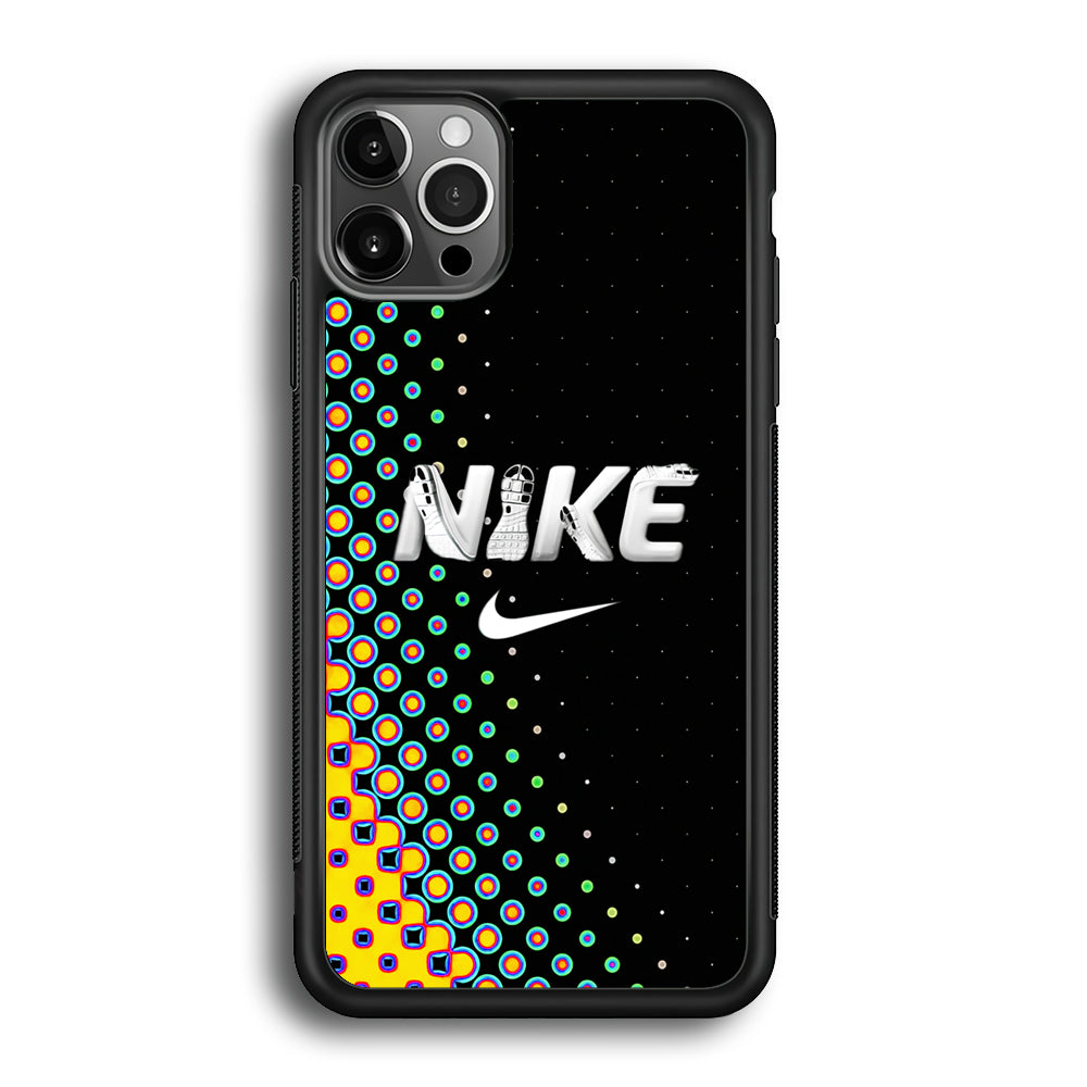 Nike Shoes Word Dot Pattern iPhone 12 Pro Max Case