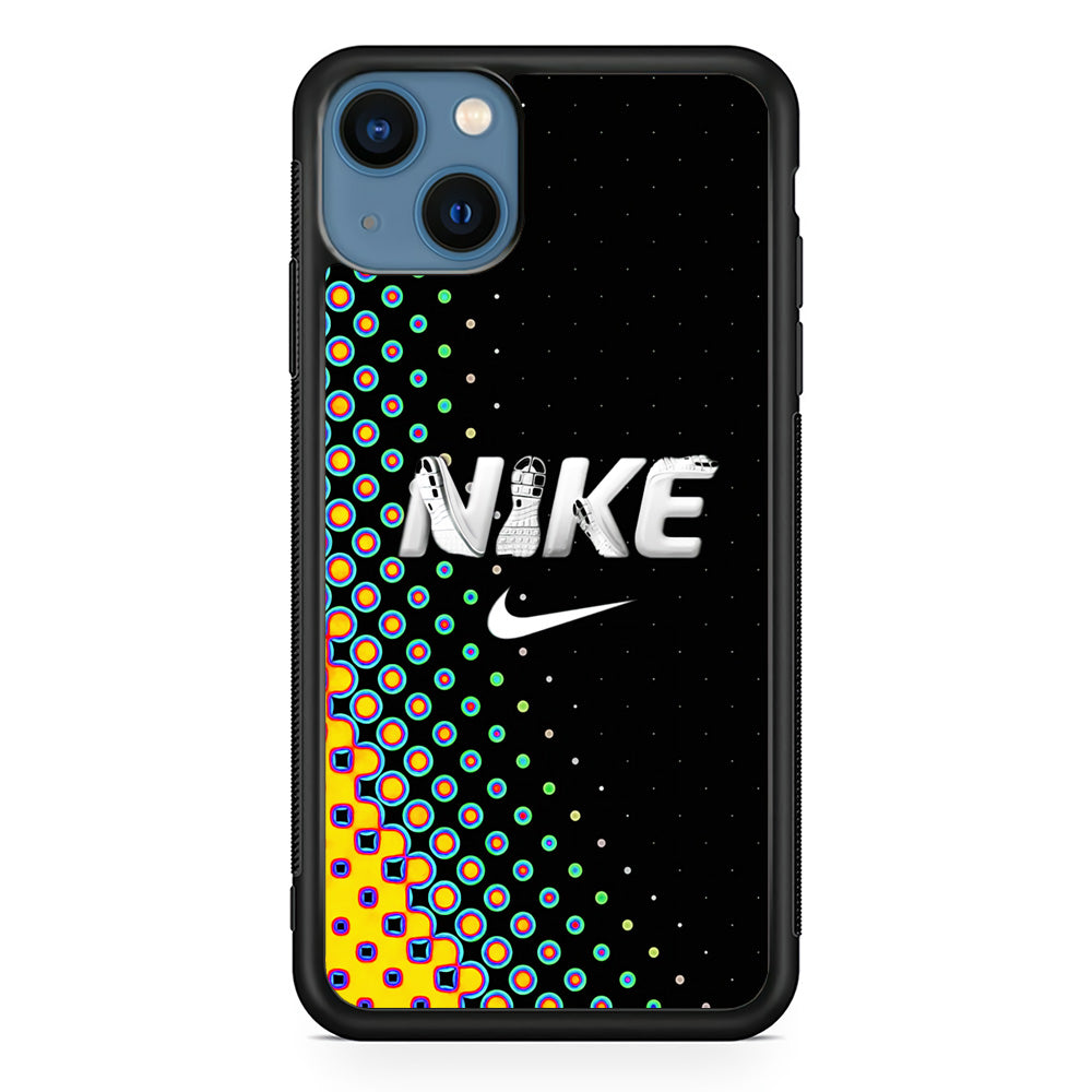 Nike Shoes Word Dot Pattern iPhone 13 Case