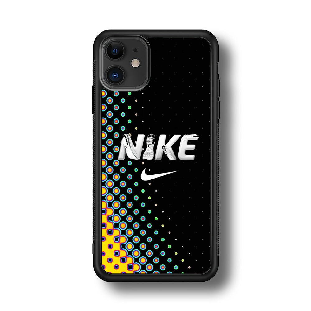 Nike Shoes Word Dot Pattern iPhone 11 Case