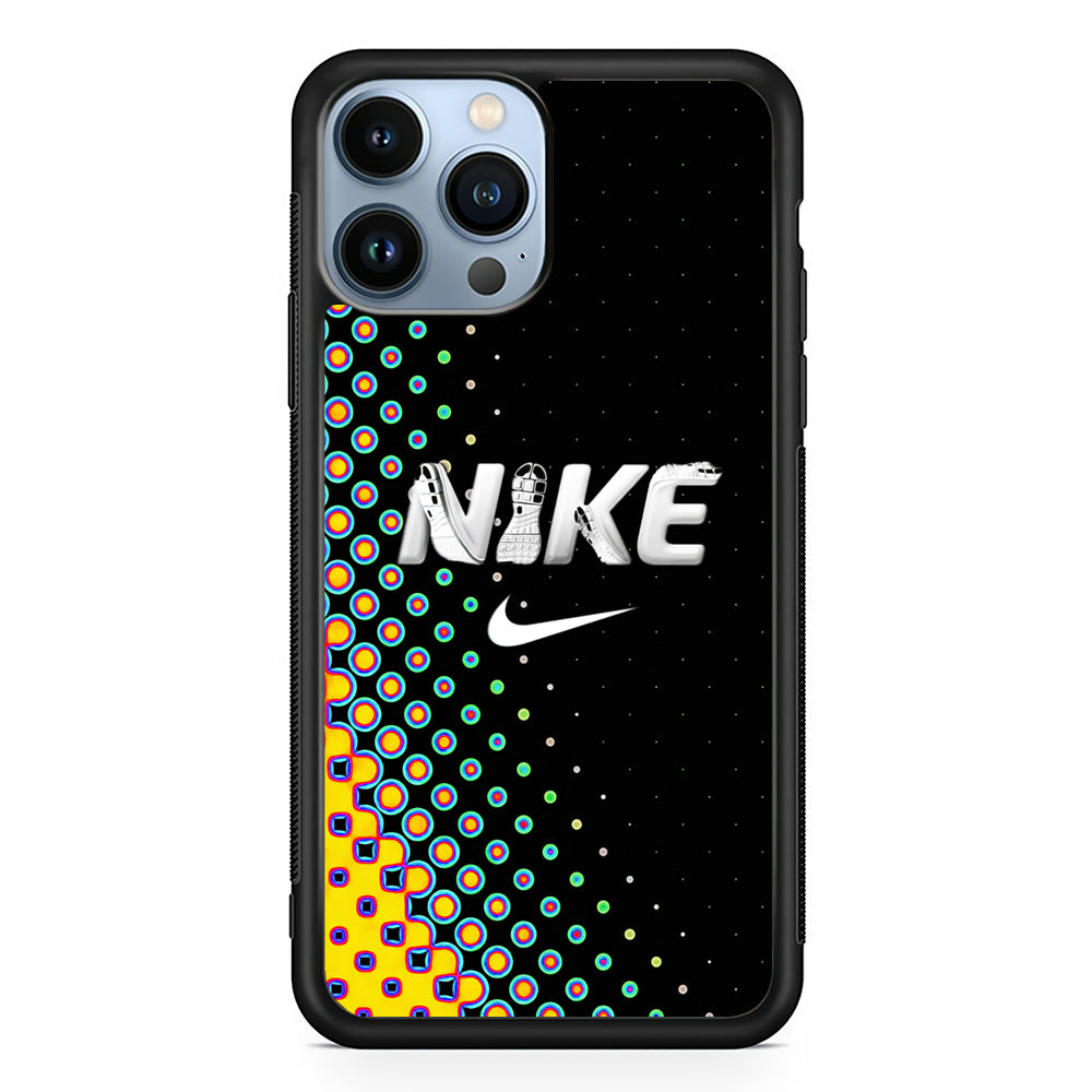 Nike Shoes Word Dot Pattern iPhone 13 Pro Max Case