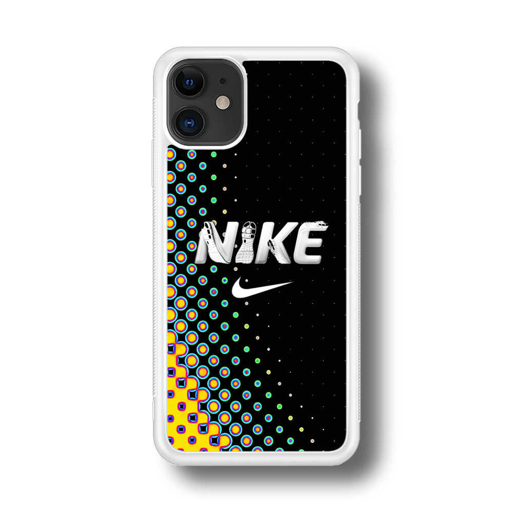 Nike Shoes Word Dot Pattern iPhone 11 Case