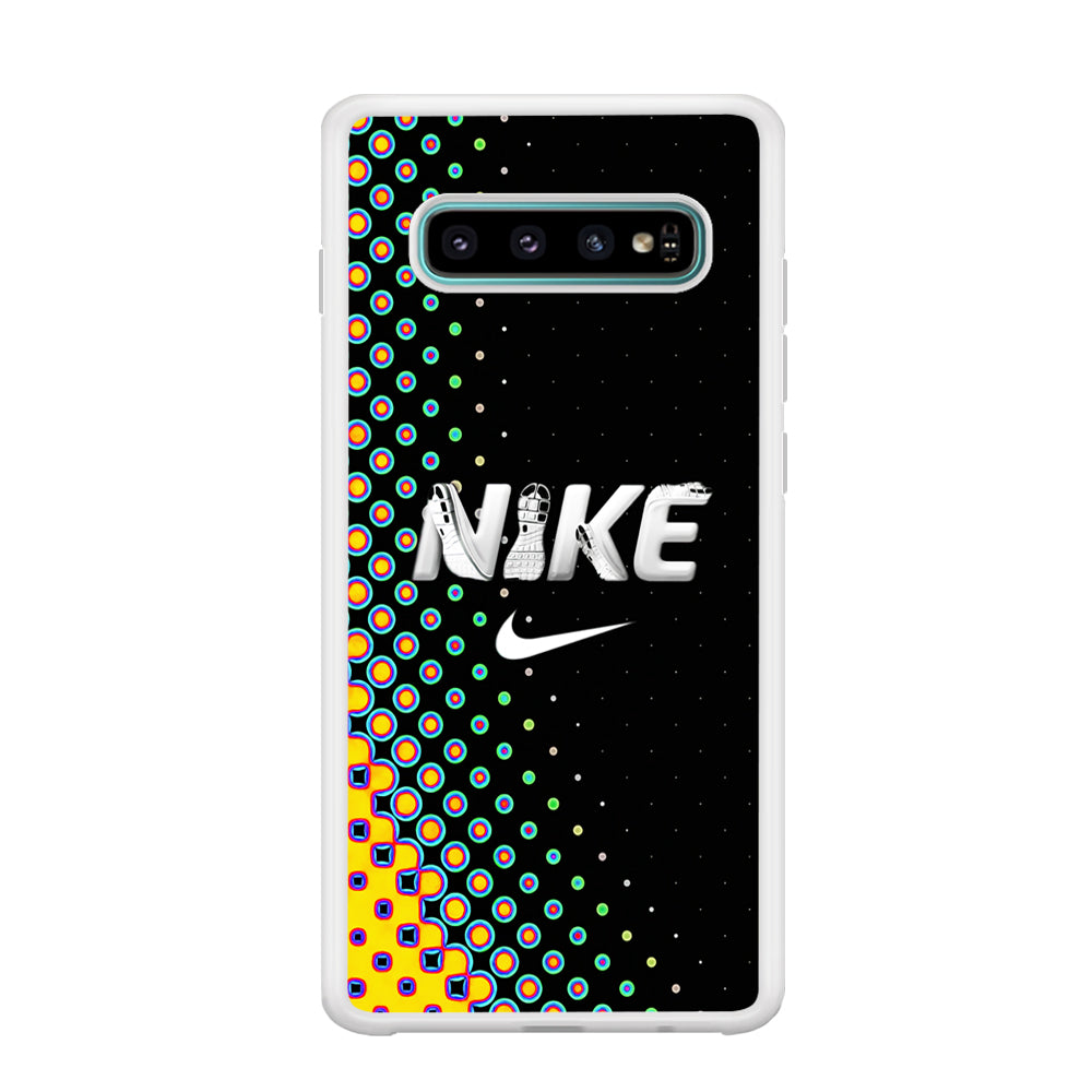 Nike Shoes Word Dot Pattern Samsung Galaxy S10 Case