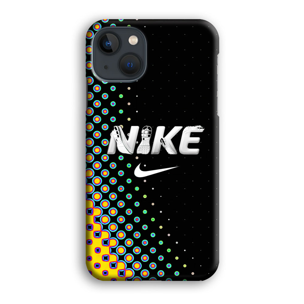 Nike Shoes Word Dot Pattern iPhone 13 Case