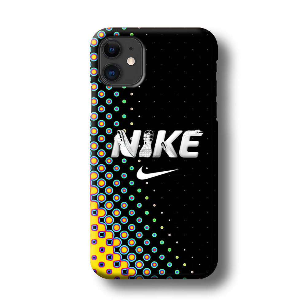 Nike Shoes Word Dot Pattern iPhone 11 Case