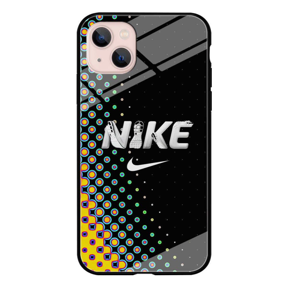 Nike Shoes Word Dot Pattern iPhone 13 Case