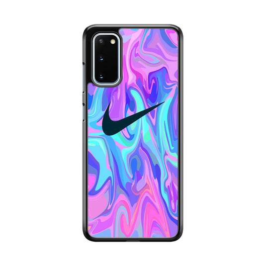 Nike Soft Marble Navy Logo Samsung Galaxy S20 Case