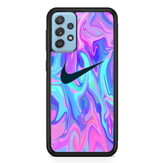 Nike Soft Marble Navy Logo Samsung Galaxy A52 Case