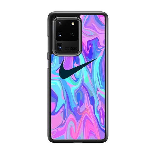 Nike Soft Marble Navy Logo Samsung Galaxy S20 Ultra Case