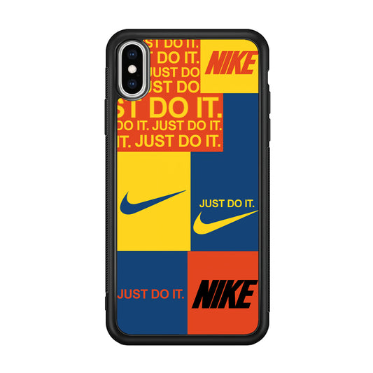 Nike Square Colour iPhone X Case