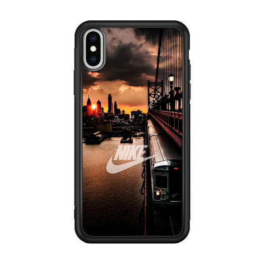 Nike Sunset in New York iPhone X Case