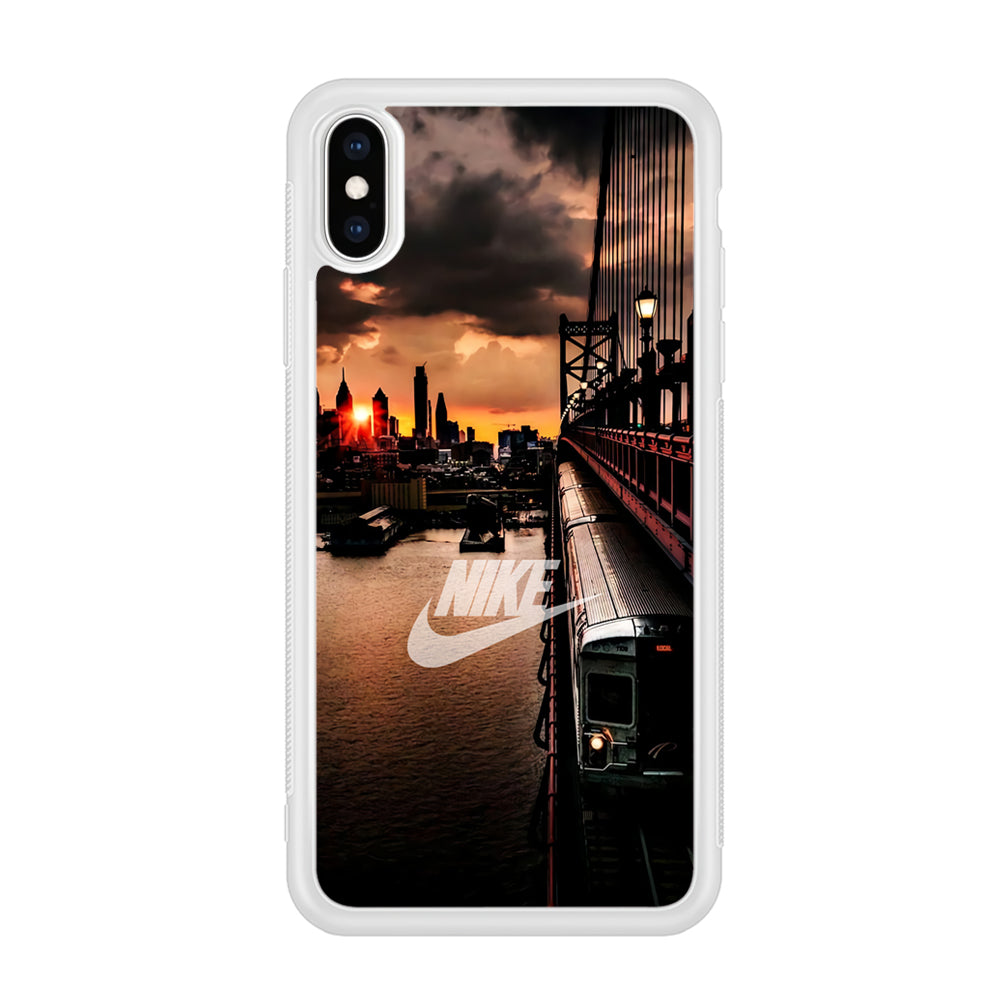 Nike Sunset in New York iPhone X Case