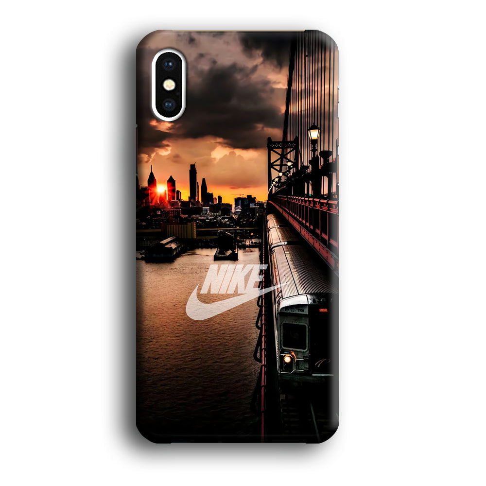 Nike Sunset in New York iPhone X Case