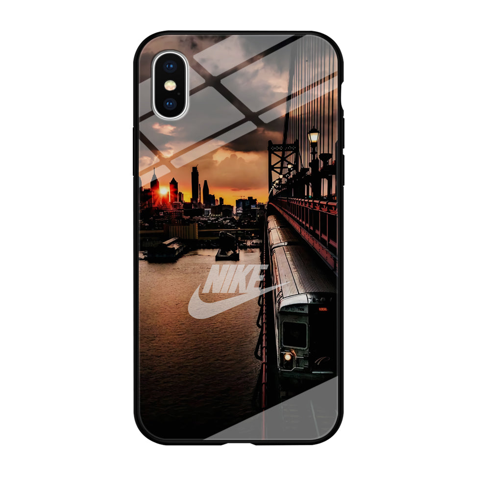 Nike Sunset in New York iPhone X Case