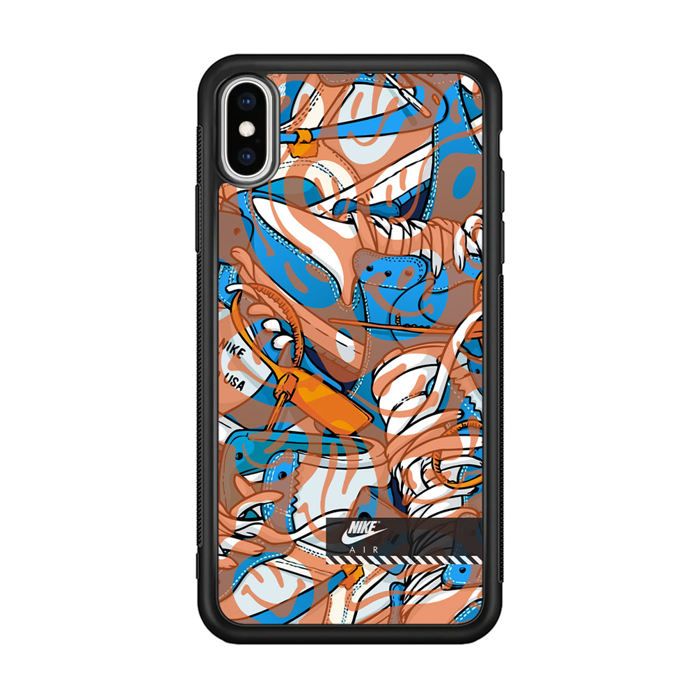 Nike The Blue and The Smile iPhone X Case