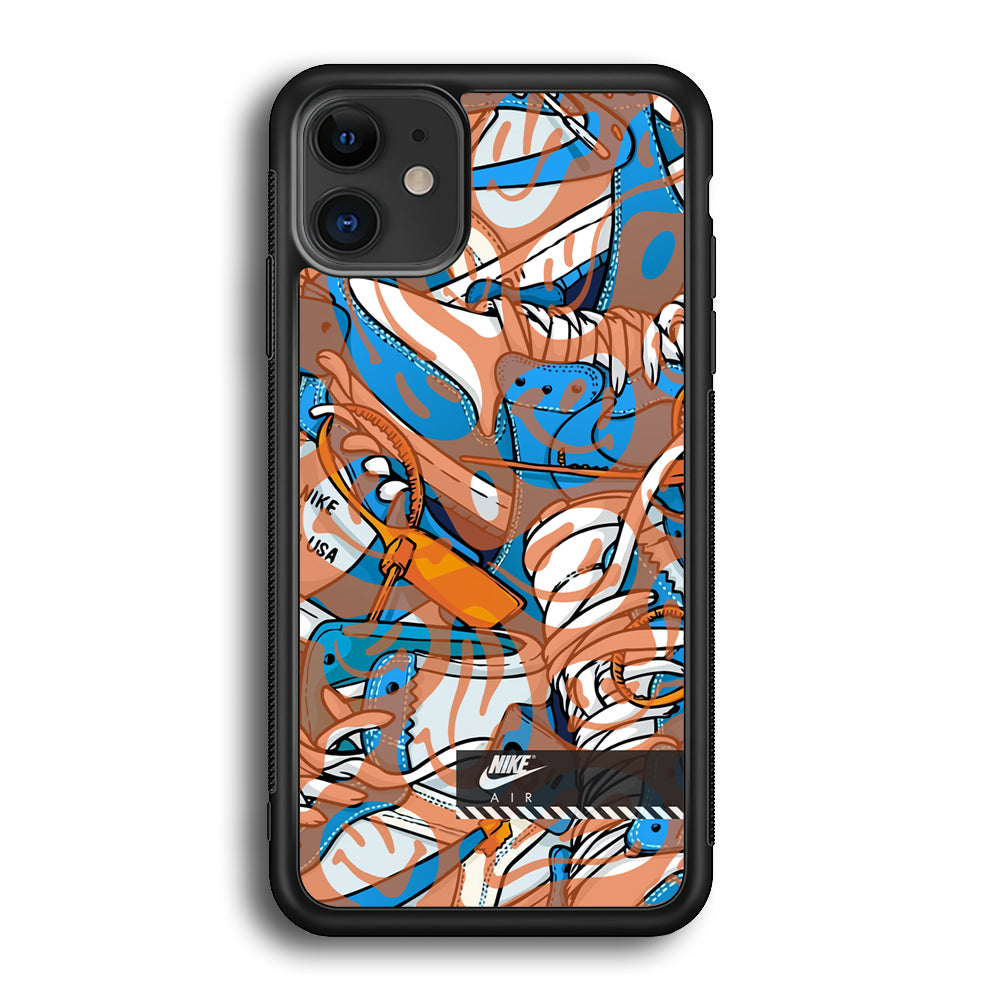 Nike The Blue and The Smile iPhone 12 Case