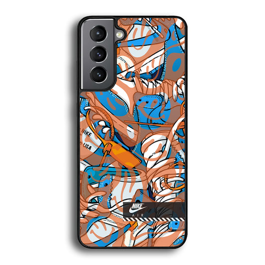 Nike The Blue and The Smile Samsung Galaxy S21 Plus Case - Carneyforia