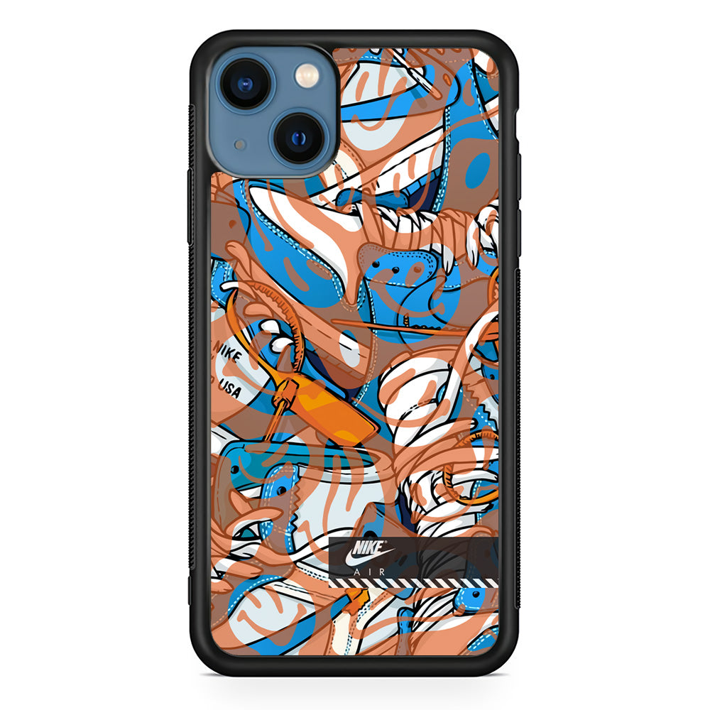 Nike The Blue and The Smile iPhone 13 Case