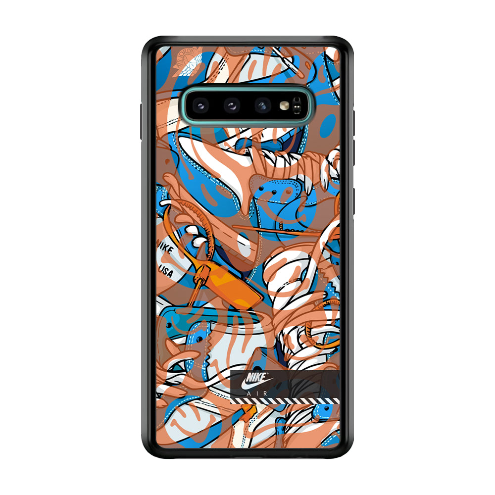 Nike The Blue and The Smile Samsung Galaxy S10 Case