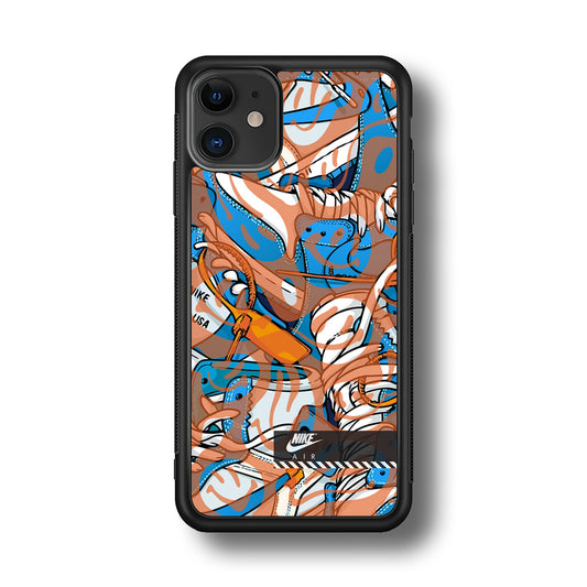 Nike The Blue and The Smile iPhone 11 Case