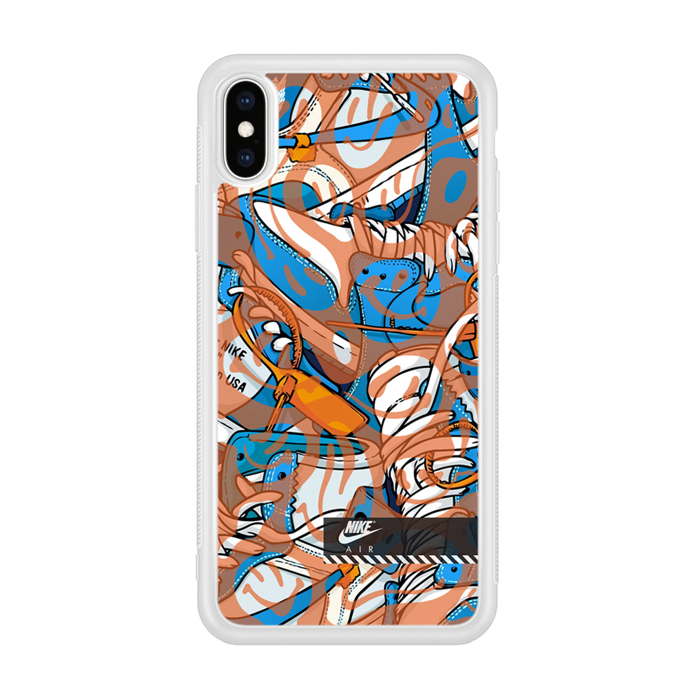 Nike The Blue and The Smile iPhone X Case