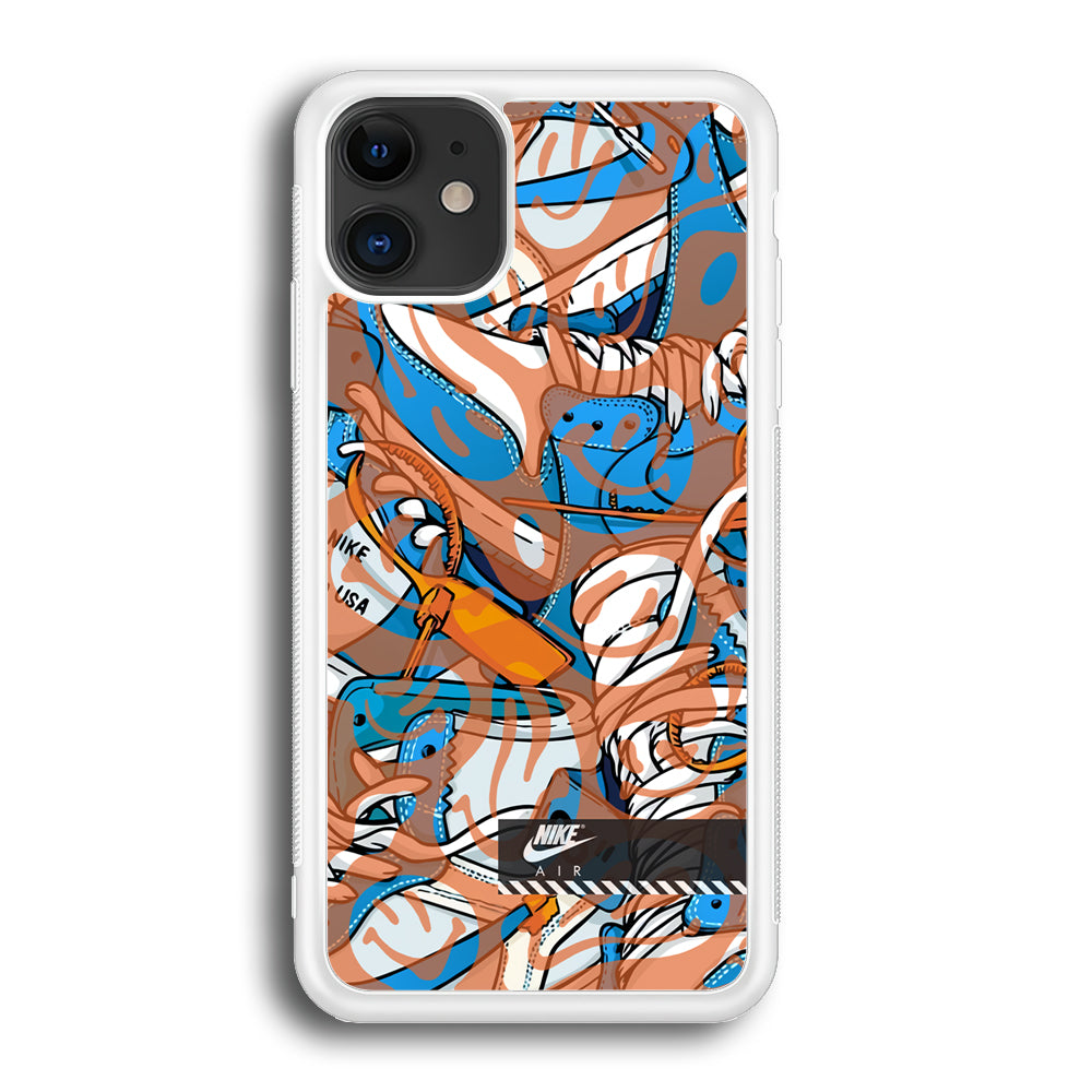 Nike The Blue and The Smile iPhone 12 Case